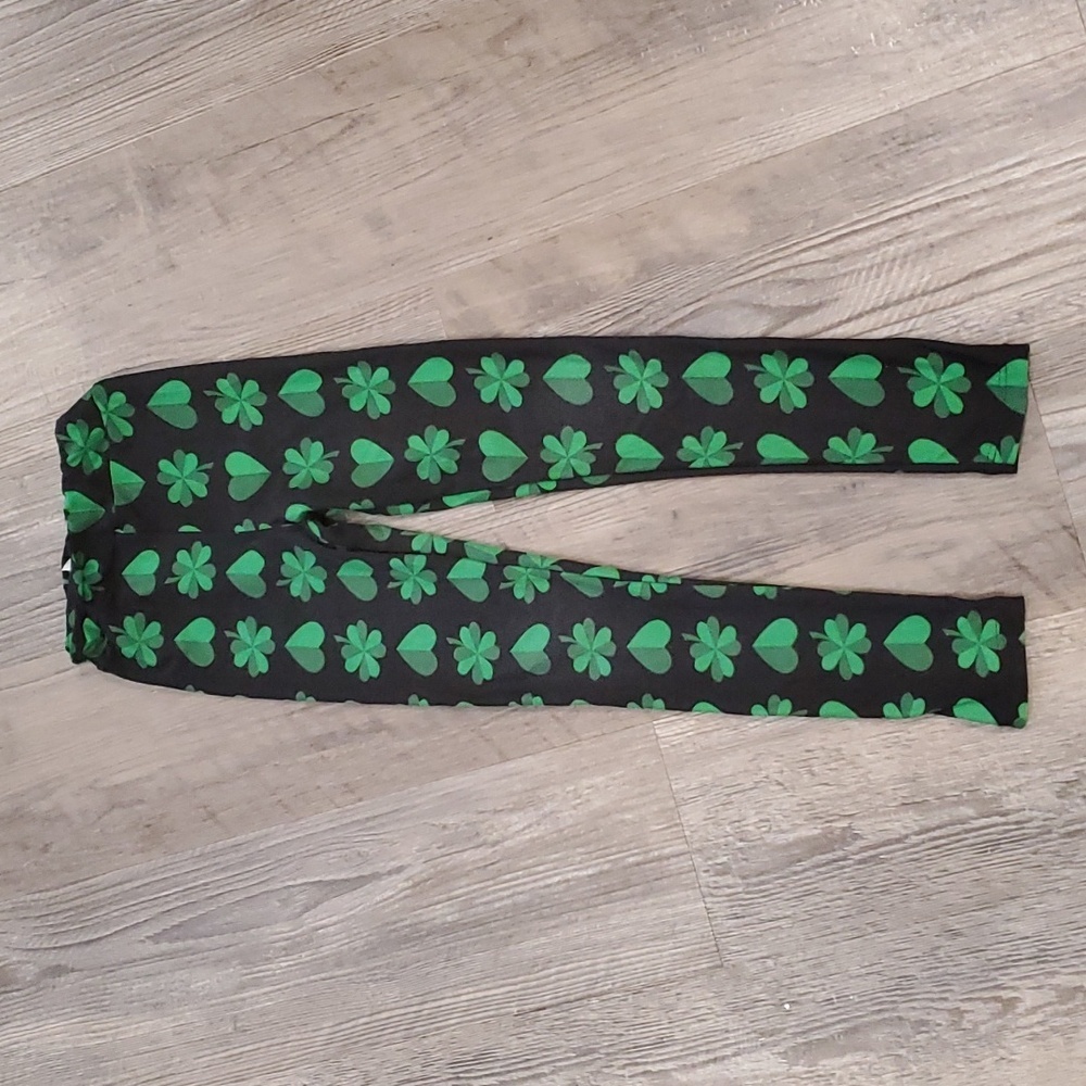 LulaRoe Shamrock Leggings Size Large/XL